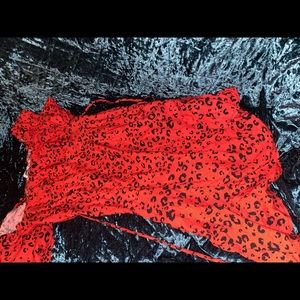 Top Shop red cheetah dress✨